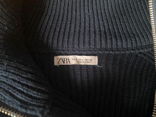 Jersey ZARA cuello perkins Azul Talla L