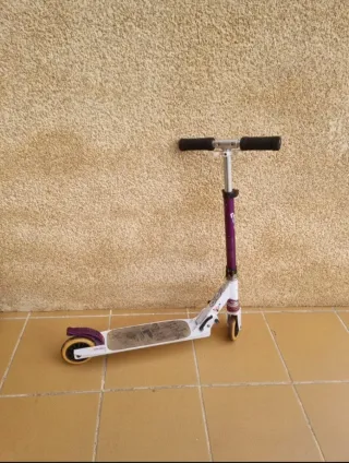 Patinete plegable Oxelo morado
