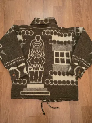 Abrigo estampado étnico