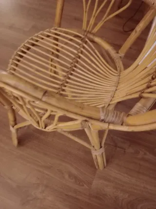 Sillón de enea ratán