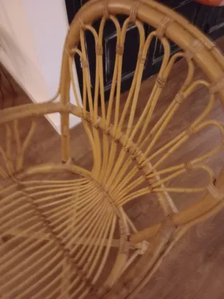 Sillón de enea ratán