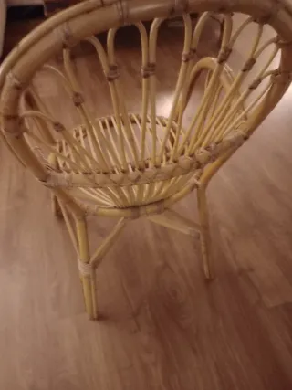 Sillón de enea ratán