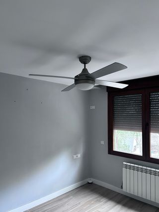 Lámpara Ventilador de Techo Gris