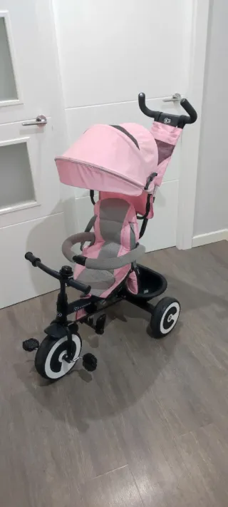 Triciclo Carrito Niña Rosa muy buen estado