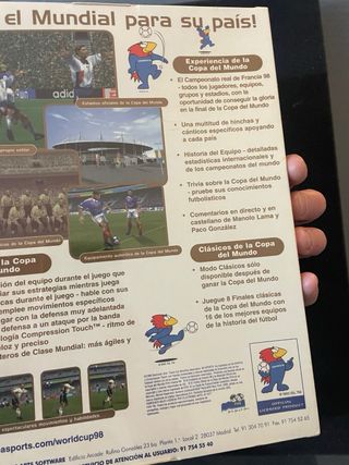 Copa del Mundo Francia 98 PC PAL 🇪🇸NUEVO PRECINTADO