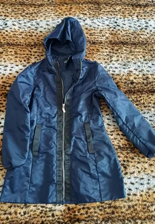 Chubasquero niña azul talla XS, 11/12 (6_9 años)