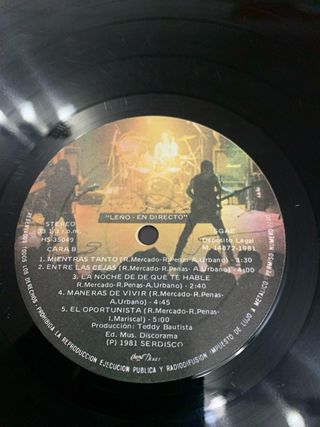 Vinilo Leño - En Directo