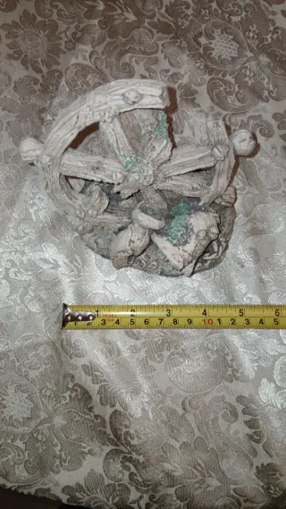 Accessori acquario roccia e piante blu