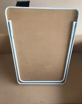 Mesa plegable doble camping madera