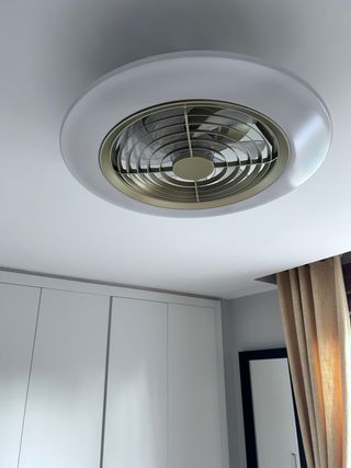 Lámpara techo con ventilador integrado