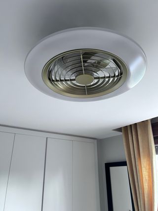 Lámpara techo con ventilador integrado