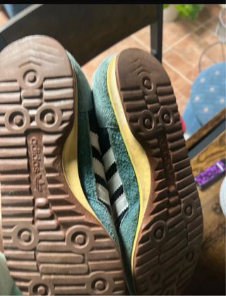 Tenis Adidas Talla 44 Azul/Verde