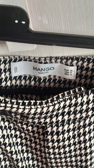 Pantalón de traje Mango pata de gallo