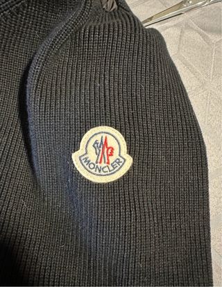 Cárdigan Moncler Negro con Capucha