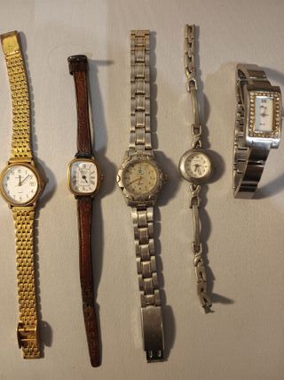 Lote de 4 relojes de señora