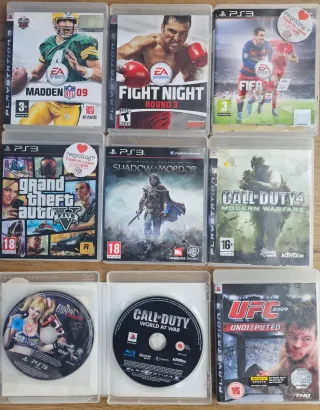 Lote Videojuegos PS3: FIFA 16, UFC 2009, etc.