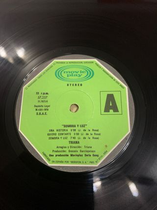 Vinilo Triana Sombra y Luz