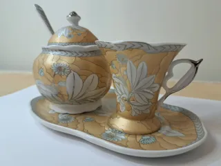 Set Zuccheriera e Tazzina Decorata