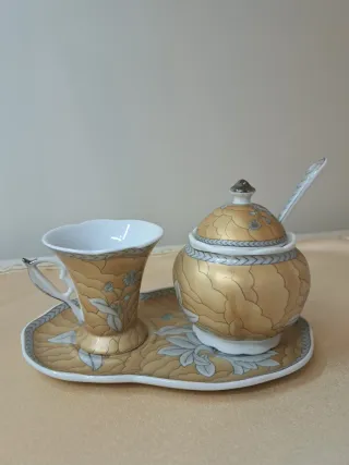 Set Zuccheriera e Tazzina Decorata