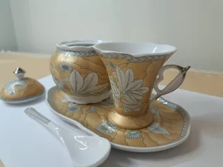 Set Zuccheriera e Tazzina Decorata