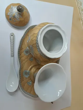 Set Zuccheriera e Tazzina Decorata