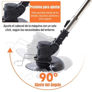 Cortacésped 36V inalámbrico con 2 baterías