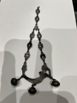 Sonajero Plata Sirena Antiguo