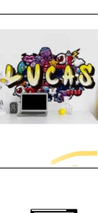 Vinilo decorativo graffiti personalizado -DIEGO