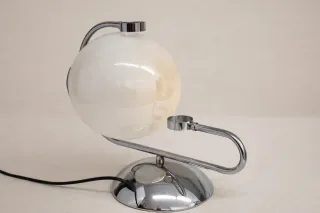 Candeeiro Vintage Metal e Vidro opal