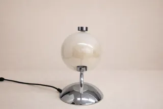 Candeeiro Vintage Metal e Vidro opal