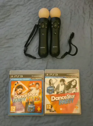 2 Juegos PS3 Dance Star + Mandos Move