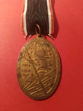MEDALLA CONMEMORATIVA COMBATIENTES IGUERRA MUNDIAl