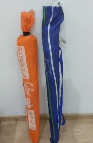 2 Sombrillas de playa con funda