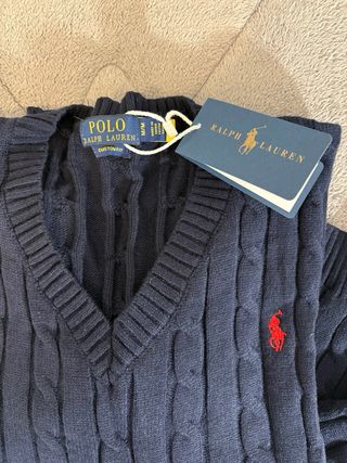 Camisola Polo Ralph Lauren Azul Escuro Mulher