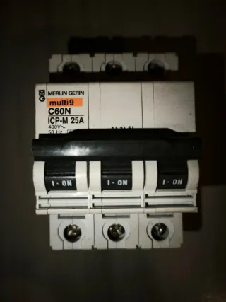 Magnetotérmico Merlin Gerin C60N 25A