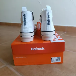 Zapatillas Refresh Blancas Talla 39, tipo Converse