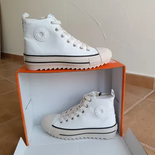 Zapatillas Refresh Blancas Talla 39, tipo Converse