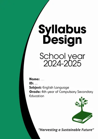 Programación didáctica inglés secundaria 2025