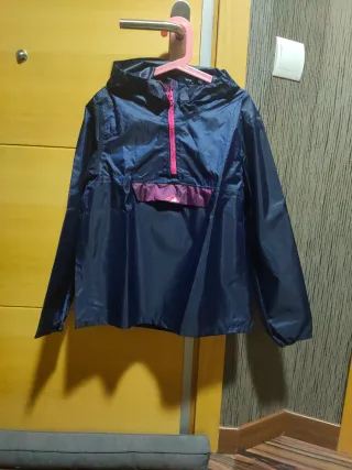 Chubasquero niña azul y rosa