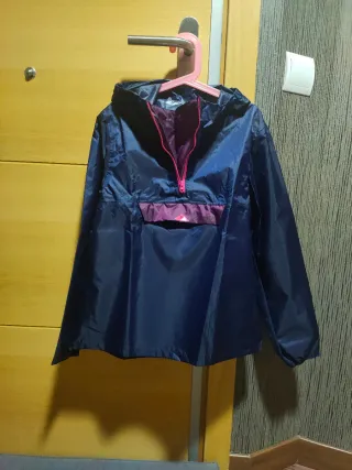 Chubasquero niña azul y rosa