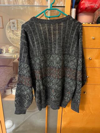 Jersey hombre gris y verde