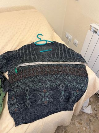 Jersey hombre gris y verde