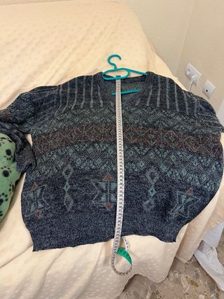 Jersey hombre gris y verde