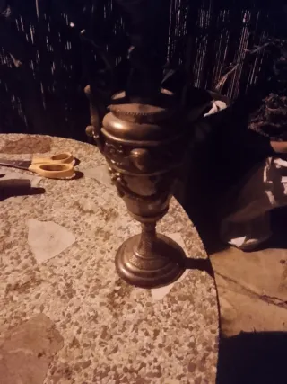 Figura Bronce Latón Decorativa casi 2kg