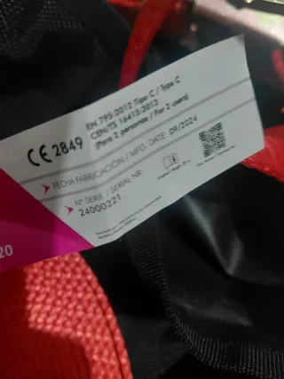 Línea de vida 20m 2 mosquetones EN 795