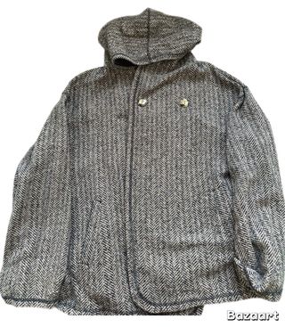 Cappotto con cappuccio fantasia