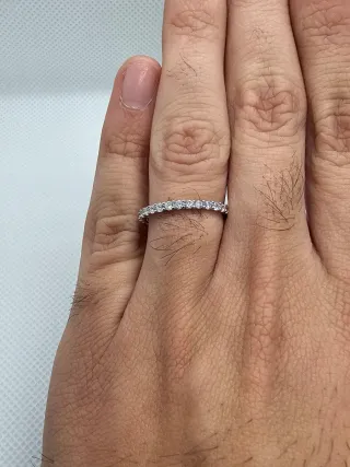 Anillo Plata 925 Riviere