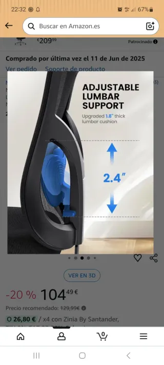 Sillas de Oficina Ergonómicas en negro.