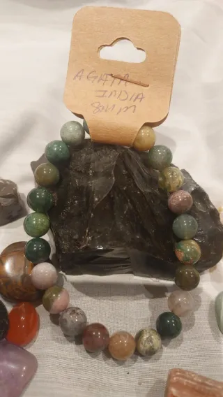 Pulsera Ágata India Piedra Natural