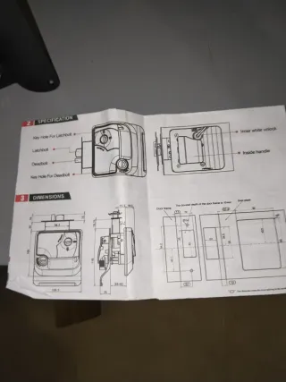Cerradura para caravana con llaves